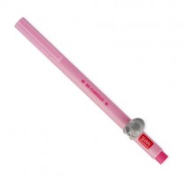 Legami Gel Pen with Animal Decoration - Lovely Friends Kitty - Pink