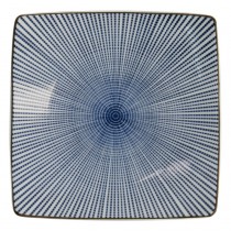 Sendan Blue Plate Square 18.8x18.8x2.3cm