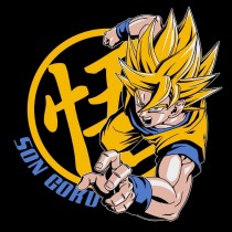 T-SHIRT DRAGON BALL "Goku Super Saiyan" Large