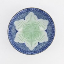 Lily Flower Tayo Bowl Blue 14.8x6.8cm 550ml