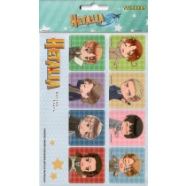 Hetalia World Star - Sd Character Square - Sticker Set
