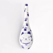 Kawaii Spoon Cat Blue 13.8x4.8cm