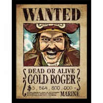 One Piece Live Action - Framed Collectors Print Gold Roger Wanted Poster