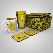 Pokémon - Gift Set - Glass XXL + Mug + 2 Coasters Pikachu