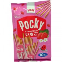 Pocky Strawberry Covered Biscuit Sticks 9 packs