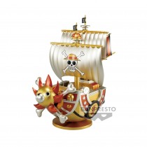 One Piece Figure Mega World collectable Special!! Gold Color Thousand Sunny