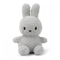Miffy - Plush - Miffy Sitting Teddy Light Grey 9 Inches - 100% Recycled