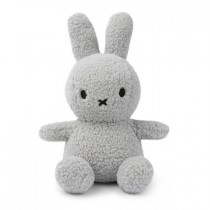 Miffy - Plush - Miffy Sitting Teddy Light Grey 13 Inches - 100% recycled