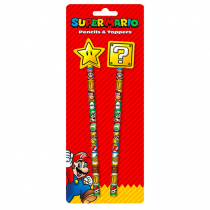 Nintendo - Super Mario Pencils & Toppers - Colour Block