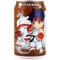 Street Fighters YHB Ocean Bomb Ryu Sparkling Tea Apple Flavour 330ml