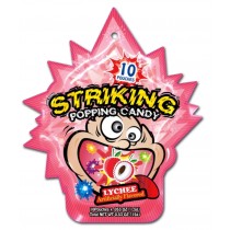 Striking Popping Candy Lychee - 10 Poches 15g
