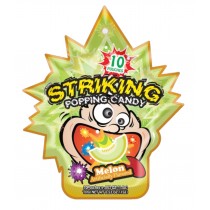 Striking Popping Candy Melon - 10 Poches 15g