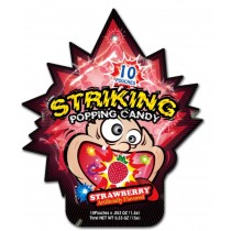 Striking Popping Candy Strawberry - 10 Poches 15g