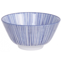 Nippon Blue Rice Bowl Lines 12x6.4cm 300ml