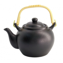 Yuzu Black Teapot Matte Black 17.5x14x11cm 850ml 
