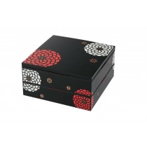 Hakoya Ojyu Two Tier Picnic Box Large | Black