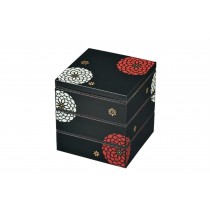 Hakoya Ojyu Three Tier Picnic Box Large | Black