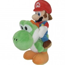 Super Mario - Mario Riding Yoshi Plush 8"