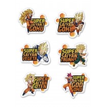Dragon Ball Super - Super Saiyan Mode Dei-Cut - Sticker Set