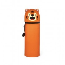 Legami Kawaii 2-In-1 Soft Silicone Pencil Case - Tiger