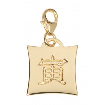 Japanese Star Sign Charm - Tiger - 18KT Gold Plated