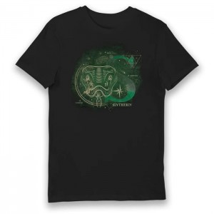 Harry Potter Slytherin House Glow In The Dark Adults T-shirt Large