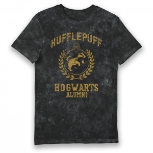 Harry Potter Hufflepuff Hogwarts Alumni Vintage Style Adults T-shirt Medium