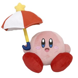 Kirby's Adventure: All Star Collection - Umbrella / Parasol Kirby Plush 7"