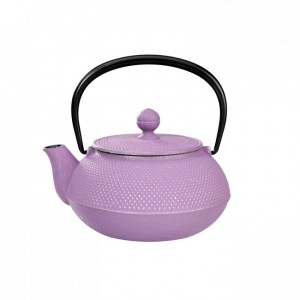 Arare Silver Purple Cast Iron Teapot 0.55L