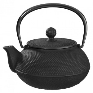Arare Black Cast Iron Teapot 0.8L