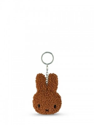 Miffy - Plush Keychain - Flat Teddy Cinnamon - 4 Inches