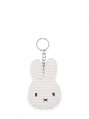 Miffy - Plush Keychain - Flat Corduroy White 4 Inches