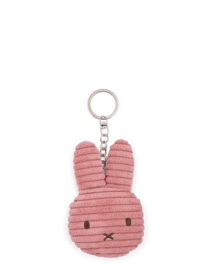 Miffy - Plush Keychain - Flat Corduroy Dusty Rose 4 Inches