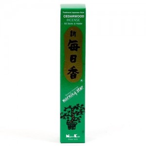 Nippon Kodo - Morning Star - Cedarwood - 50 Incense Sticks & Holder