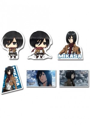 Attack On Titan - Mikasa Die-Cut - Sticker Set