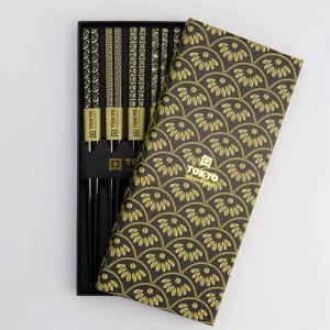 Chopstick Set Black Gold