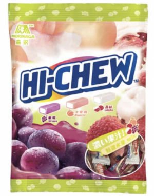 Morinaga Hi-Chew Bag Gape, Peach & Lychee 110g