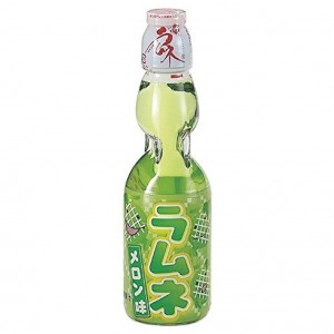 Hata Kosen Ramune Pop Drink Melon Flavour 200ml