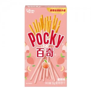 Pocky Peach Flavour Biscuit Sticks