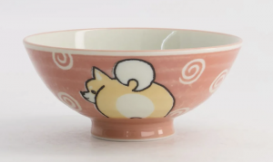 Kawaii Rice Bowl Shiba-Dog 14.5x6.5cm 500ml Pink