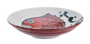 Seafood Deep Plate 22x5cm Snapper Red