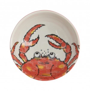 Seafood Noodle Bowl 18.5x8.2cm 1200ml Crab Red