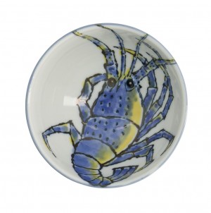 Seafood Rice Bowl 11.2x6.2cm 300ml Lobster Blue