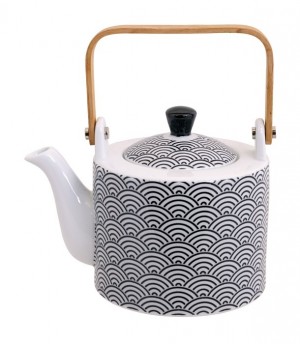 Nippon Black Teapot 0.8L Wave