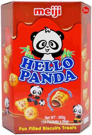 Hello Panda Chocolate Flavoured Biscuit (26g x 10 packets)