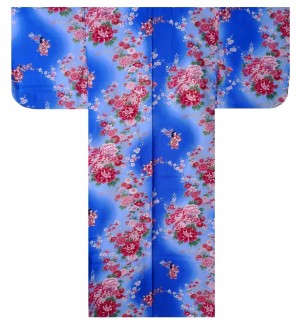 Ladies Kimono - Dolls in Color Gradation - Blue