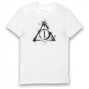 Harry Potter Deathly Hallows T-shirt White Small