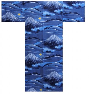 Mens Yukata - Mt.”Fuji” - Navy