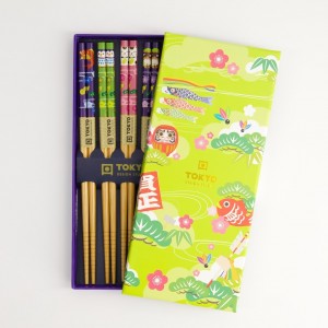 Chopstick Giftset/5 Spring Green