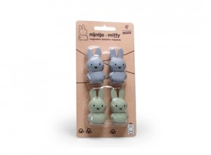 Miffy - Set of 4 Magnets (Blue / Green)